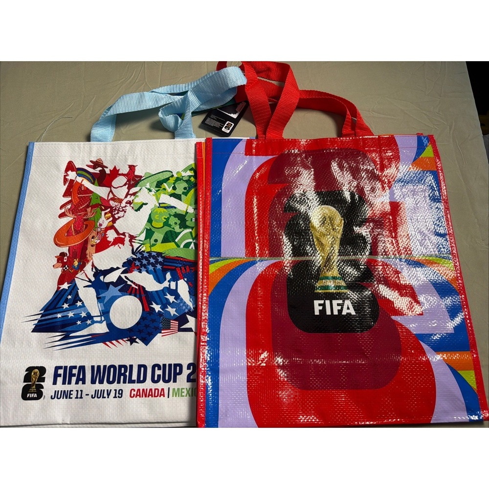 FIFA World Cup 2026 Reusable Grocery Shopping Eco NEW Set Of 2